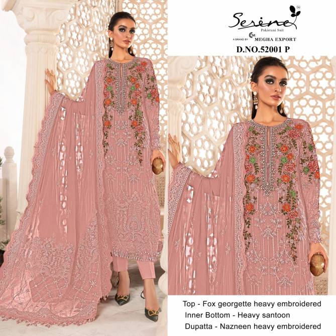 Serine 52001 P To S Wholesale Pakistani Salwar Suits Catalog